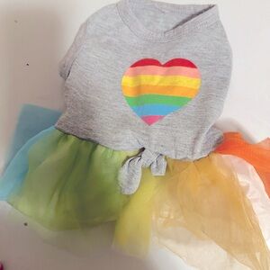 heart & rainbow pet clothing